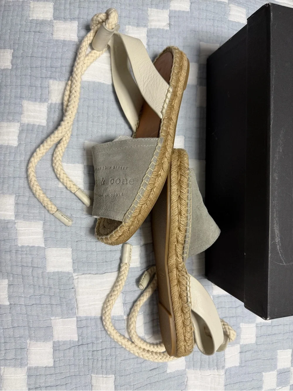 RAG & BONE Estelle Suede Ankle-Tie Espadrilles